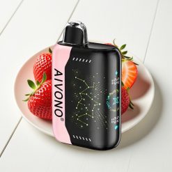 Aivono Aim Boom 25000 Puffs Disposable Vape Morango B Pop com 28ml e Tipo-C