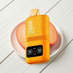 Aivono AIM MAGIC 20000 Puffs Disposable Vape Gelo de Pêssego com 26ml E-liquid e Bateria 600mAh Recarregável