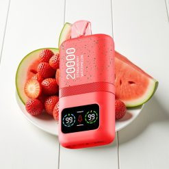 Aivono AIM MAGIC 20000 Puffs Recarregável Tipo-C Sabor Morango Melancia Dual Mesh LCD