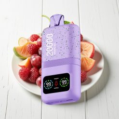 Aivono AIM MAGIC 20000 Puffs Vape Gelo de Uva, 26ml, Dual Mesh, LCD, Recarregável