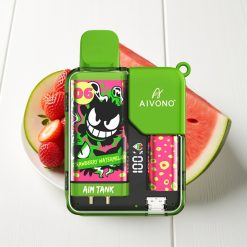 Aivono AIM-TANK 9500 Puffs 18ml Morango Melancia Tela LCD 650mAh