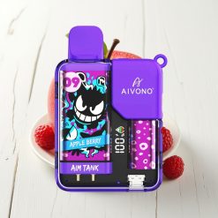 Aivono AIM-TANK 9500 Puffs com Bateria 650mAh e Sabor Maçã e Frutas Vermelhas