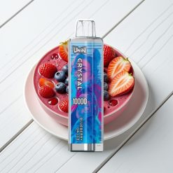 UWIN Crystal 10000 Puffs Recarregável Mirtilo Gelado 18ml RGB Tipo-C