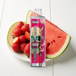 UWIN Crystal 10000 Puffs Recarregável Morango Melancia 18ml RGB Tipo-C