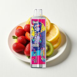 UWIN Crystal 10000 Puffs Vape Descartável Morango Kiwi - 18ml, 650mAh, RGB