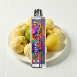 UWIN Crystal 10000 Puffs Vape Limão Lima Recarregável 18ml RGB