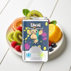 UWIN Crystal Twins 40000 Puffs Recarregável Sabor Kiwi Maracujá Goiaba Mirtilo Framboesa