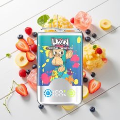 UWIN Crystal Twins 40000 Puffs Rechargeável Sabor Mirtilo Gelado & Pêssego Gelado