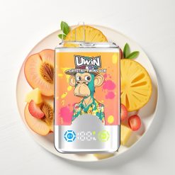 UWIN Crystal Twins 40000 Puffs Sabor Pêssego Manga Abacaxi Red Bull Recarregável 850mAh