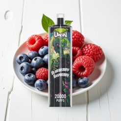 Uwin Shisha Hookah Crystal 20000 Puffs 22ml Blueberry Framboesa Tipo-C Mesh Coil