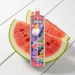 Uwin Shisha Hookah Crystal 20000 Puffs 22ml Tipo-C Melancia Gelo 0%-5% Nicotina