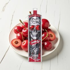 Uwin Shisha Hookah Crystal 20000 Puffs Cereja Gelo 0%-5% Nicotina 22ml Tipo-C Mesh