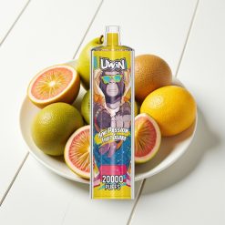 Uwin Shisha Hookah Crystal 20000 Puffs Kiwi Maracujá Goiaba 22ml 650mAh Tipo-C Mesh