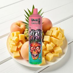 Uwin Tornado 35K Music Descartável - 35.000 tragadas, bateria 600mAh, sabor Pêssego Manga Abacaxi