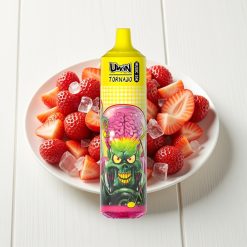 Uwin Tornado 35K Music Recarregável 600mAh Tipo-C Morango Gelo