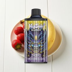 Vapsolo Super 15000 Puffs Morango Banana 40ml 50mg Tipo-C