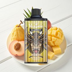 Vapsolo Super 15000 Puffs Sabor Pêssego Manga Abacaxi 40ml Tipo-C 850mAh