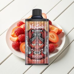 Vapsolo Super 15000 Puffs Vape Descarga Vermelha 40ml 50mg Tipo-C 850mAh