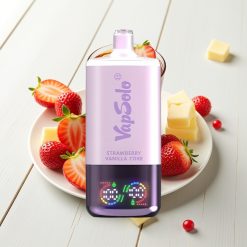 VapSolo Triple 30000 Puffs 40ml Morango Baunilha Coca-Cola Tipo-C 3 Tanques