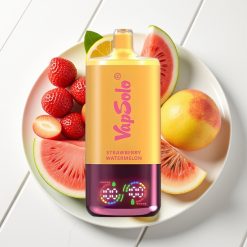 VapSolo Triple 30000 Puffs Disposable - Morango Melancia & Pêssego Limão, 40ml, Type-C