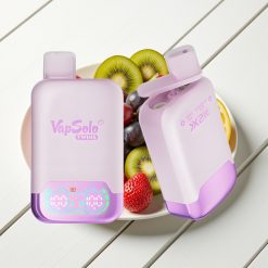 Vapsolo Twins 20000 Puffs Vape Descarte Gelado de Uva & Kiwi com Morango