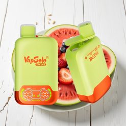 Vapsolo Twins 20000 Puffs Vape Descartével Melancia Gelo & Frutas Vermelhas, 40ml, Tipo-C