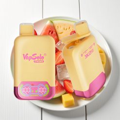Vapsolo Twins 20000 Puffs Vape Descável Sabor Melancia Gelada & Morango Manga 40ml
