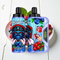 VapSolo VIKING 12000 Puffs Disposable Vape Mirtilo Cereja Cranberry Tipo-C 22ml