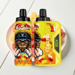 VapSolo VIKING 12000 Puffs Disposable Vape Urso de Goma com Display LED e Tipo-C