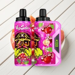 VapSolo VIKING 12000 Puffs Tipo C Display LED Sabor Cereja Frisante