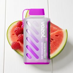 VOZOL Gear Power 20000 Puffs Dispositivo Vaporizador Descartável Framboesa Melancia com Tela Inteira e Dual Mesh Coil