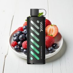 VOZOL Gear Shisha 25000 Puffs Preto Groselha Gelo com S.i.L.C Tech e 1000mAh