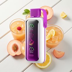 VOZOL Star 20000 Puffs Tela HD 2.2" Dual Mesh Pêssego Gelo 650mAh 0/20/50mg