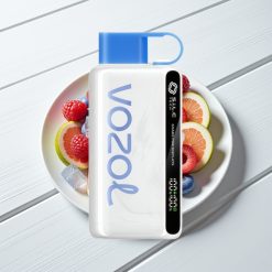 VOZOL STAR 9000/12000 Descartável Azul Framboesa Gelo com 650mAh e Recarga 30% Mais Rápida