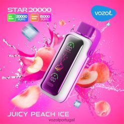 VOZOL Vape Store - VOZOL STAR 20.000 FDV8Z610 suculento gelo de pêssego