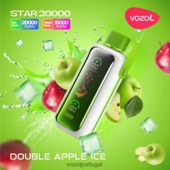 VOZOL Vape - VOZOL STAR 20.000 FDV8Z67 gelo de maçã duplo