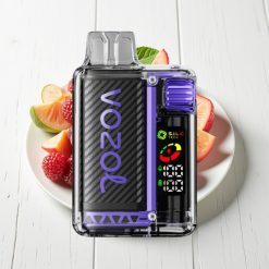 VOZOL Vista 20000 Puffs Recarregável Gelo Uva Tela OLED Bateria 650mAh 2% Nicotina
