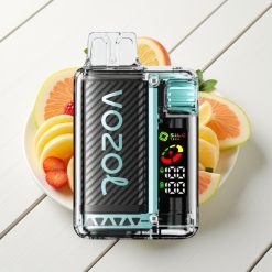 VOZOL Vista 20000 Puffs Rechargeável Tela OLED Sabor Maçã Verde Gelada Bateria 650mAh 2% Nicotina