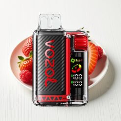 VOZOL Vista 20.000 Tragos Recarregável Morango Framboesa Cereja OLED TPD